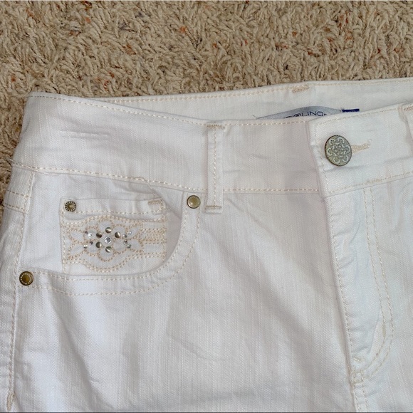 White Denim Jeans Size 8 - Picture 5 of 8